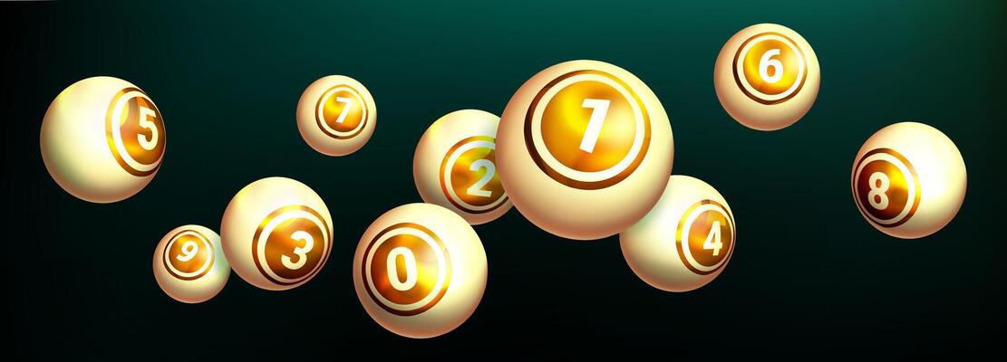 Premium lottery experience with golden elements